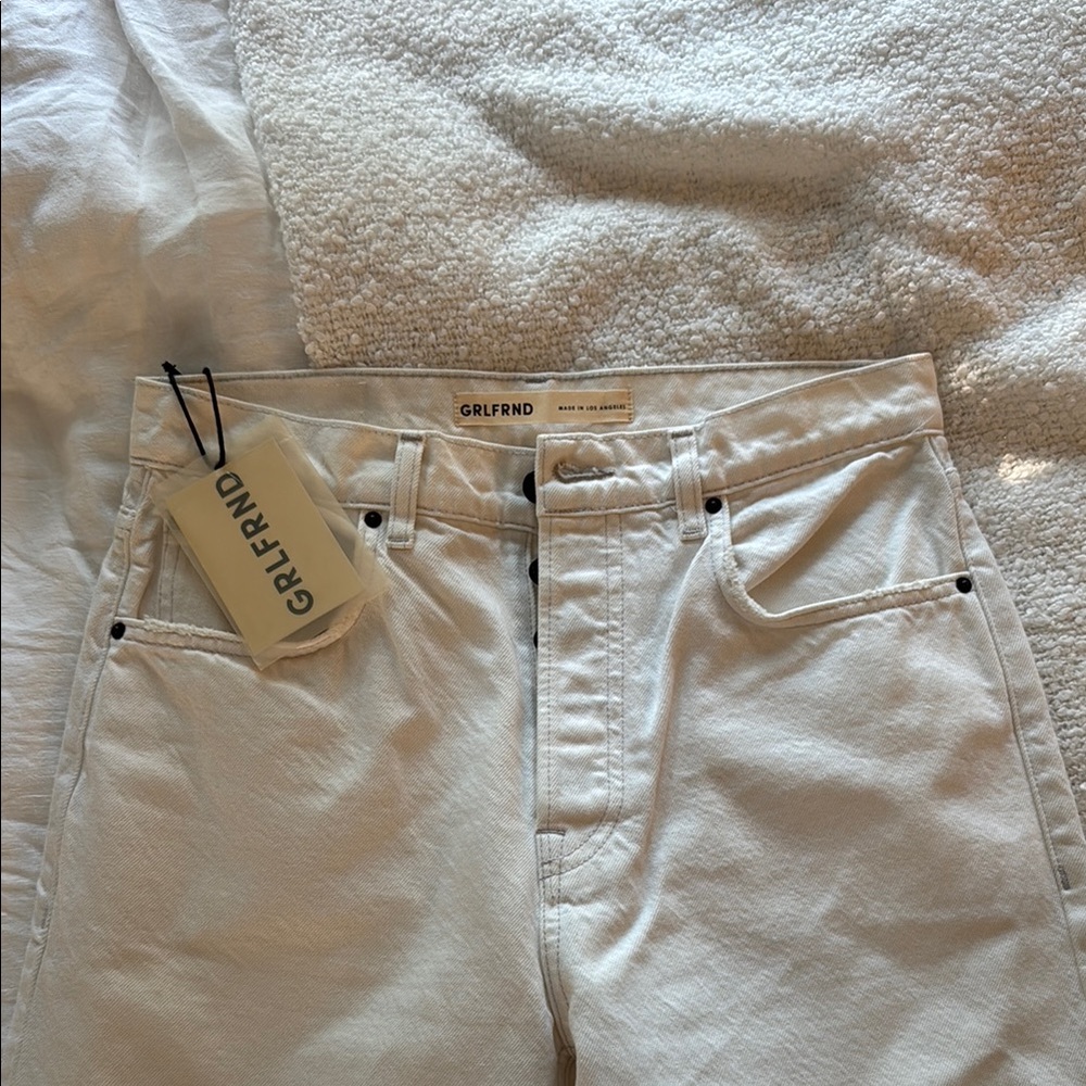 GRLFRND Off-White Denim Jeans